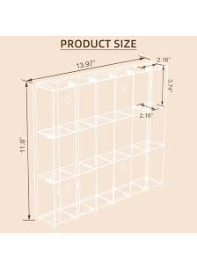 EMAAZZ LLC Clear Acrylic Toy Car Display Case – Multi Compartment Storage Organizer Shelf for Mini Cars, Hot Wheels, Collectibles, Figures, Home & Office Décor - Image 4